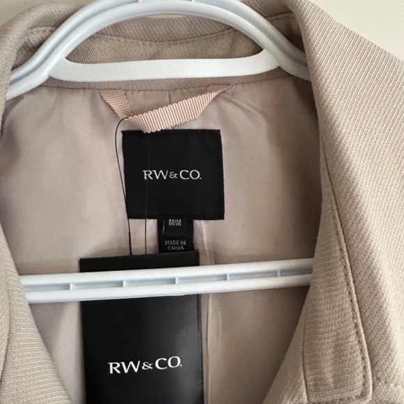 RW&CO. Cream Trench Coat - Picture 3 of 9